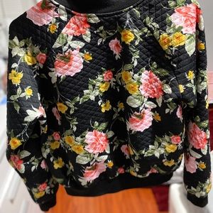 Floral cotton sweater Medium